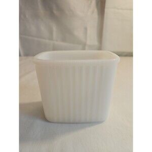 Vintage Replacement Hazel Atlas Milk Glass Refrigerator Dish